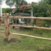 post en rail met ronde railen in 3-niveau