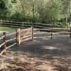 post en rail met ronde railen in 3-niveau