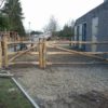 post en rail poort 3 niveau recht model dubbel