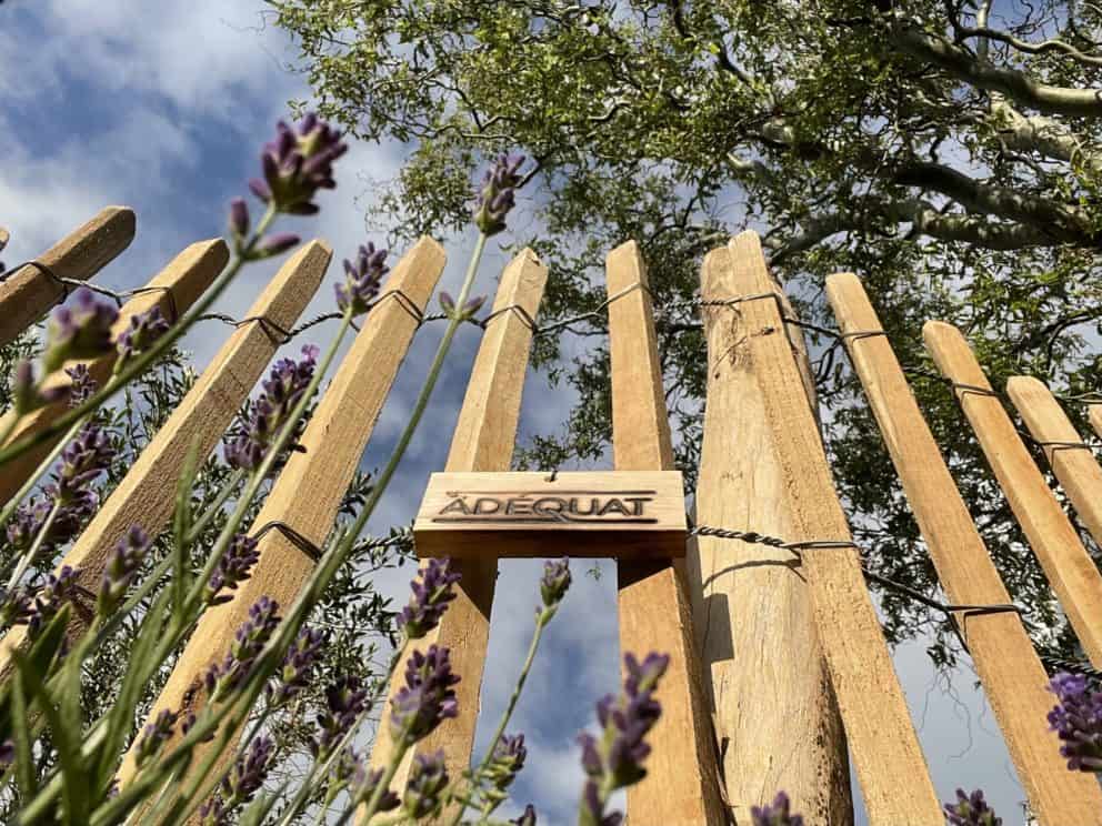 Schapenhek robinia geschuurd 100 cm hoog met een latafstand van 8 cm Adéquat