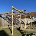 Constructie pergola kastanje palen met een diameter 10-12 cm Adéquat