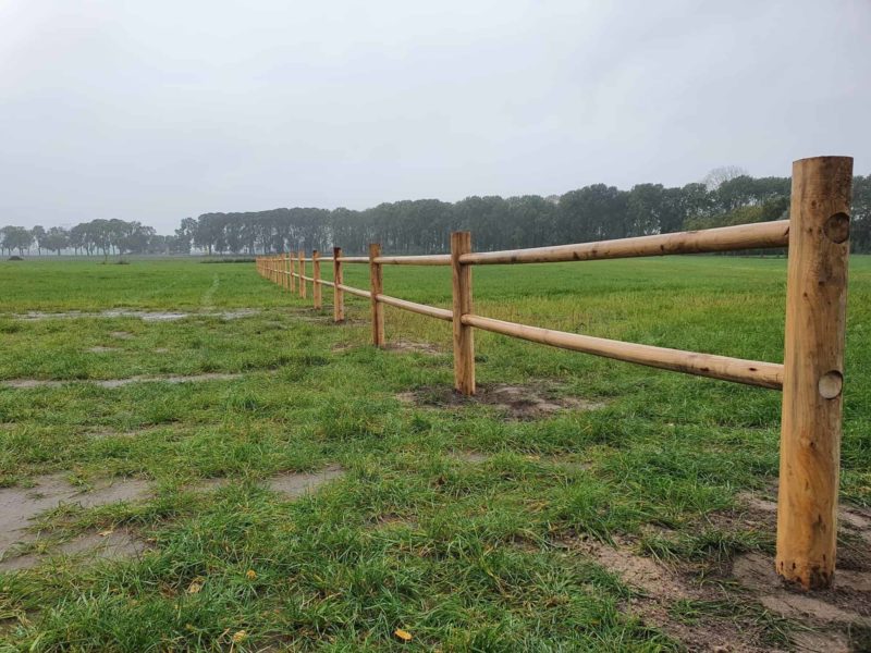 Kastanje Post & Rail cilinrische gefreesd 2-niveau