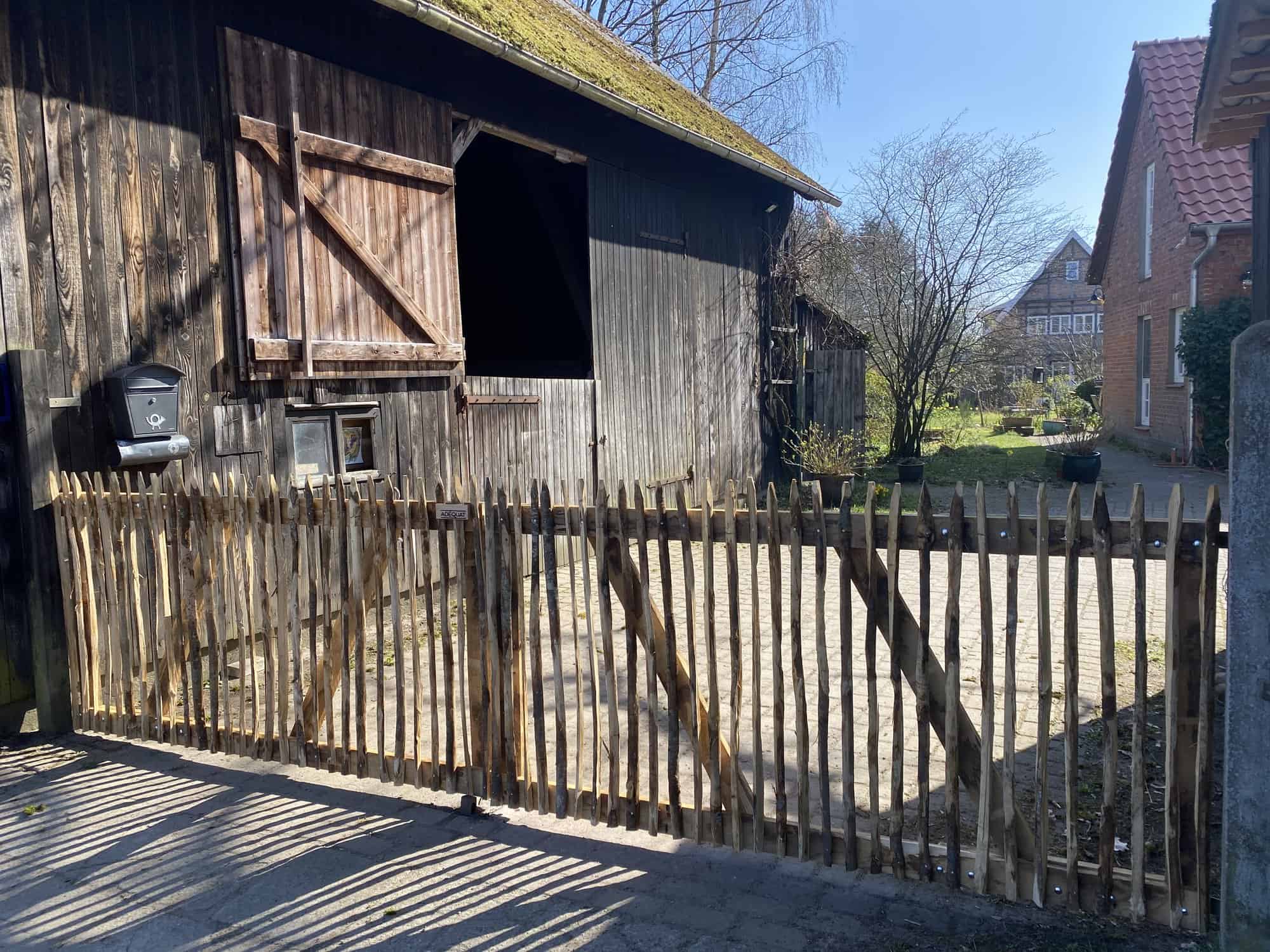 Kastanje poort met schapenhek Adéquat