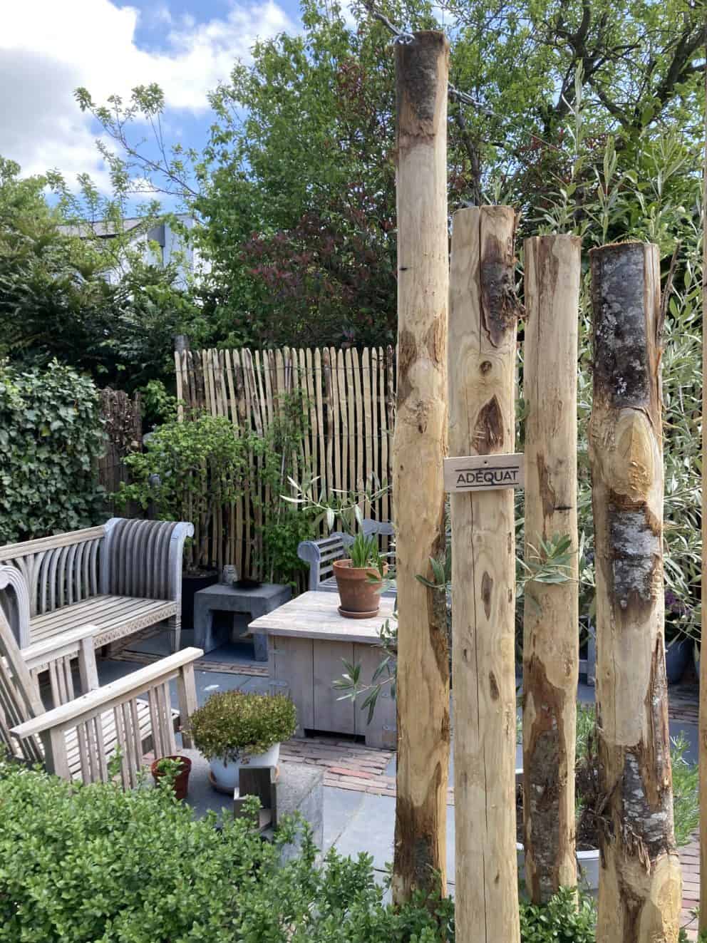 Kastanje palen 250 en 300 cm Adequat