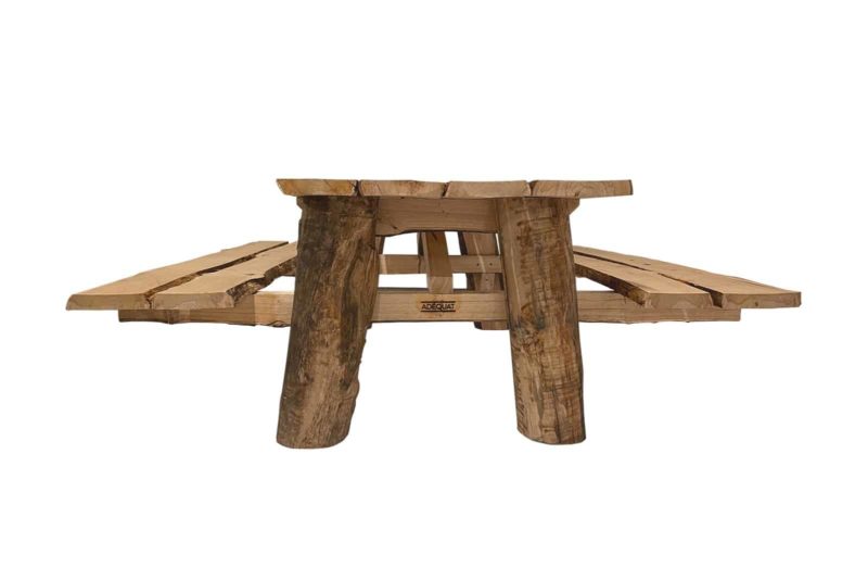 Picknicktafel kastanje rustiek