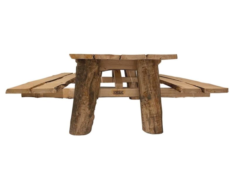 Picknicktafel kastanje rustiek