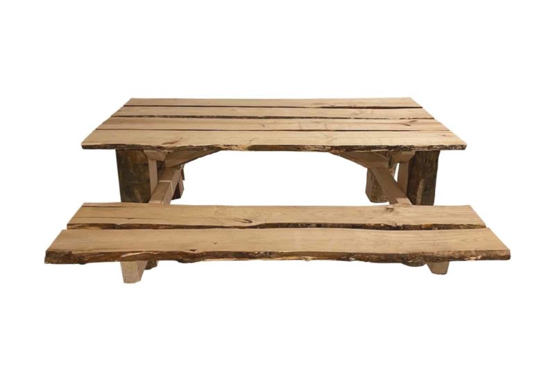 Picknicktafel kastanje rustiek