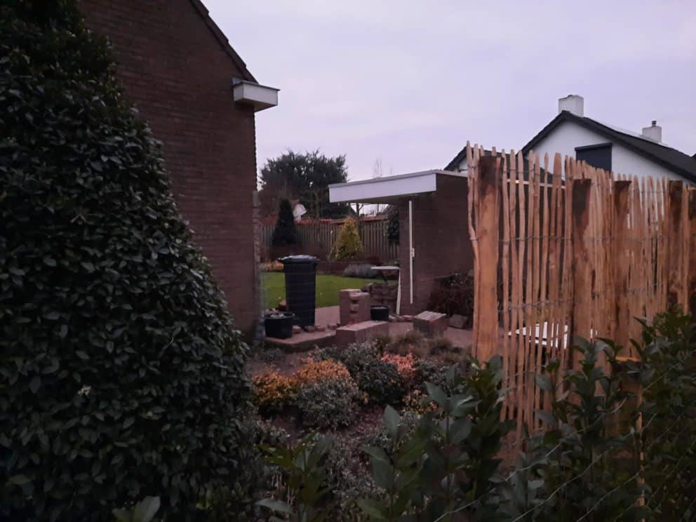 Frans schapenhek kastanje 200 hoog en latafstand 4 cm