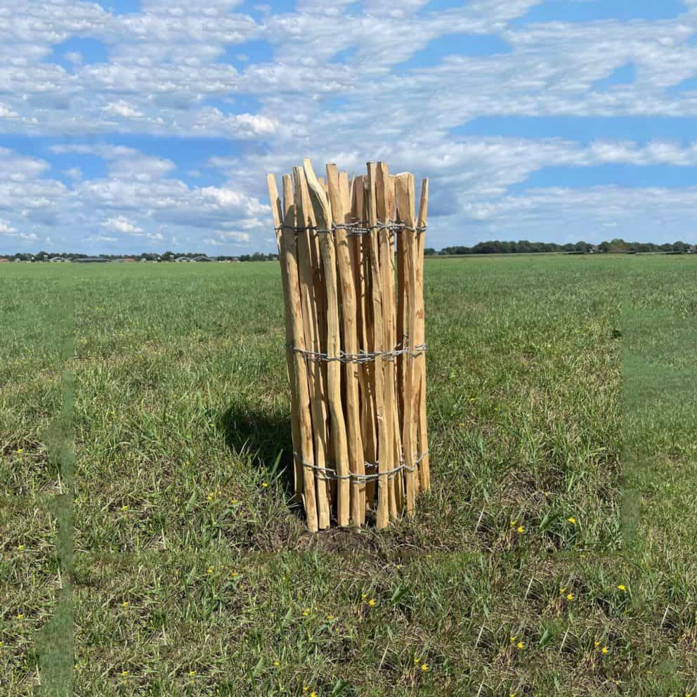 Schapenhek van hazelaar, 90 cm hoog met een latafstand van 7-9 cm op een rol van 5 meter van Hornbach