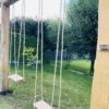 Kastanje houten balk rustiek bezaagd voor schommel - Adéquat