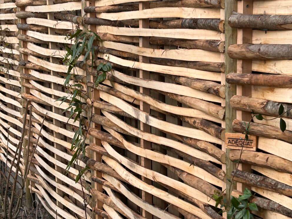 Vlechtscherm van 180 cm breed bij 180 cm hoog - Adéquat