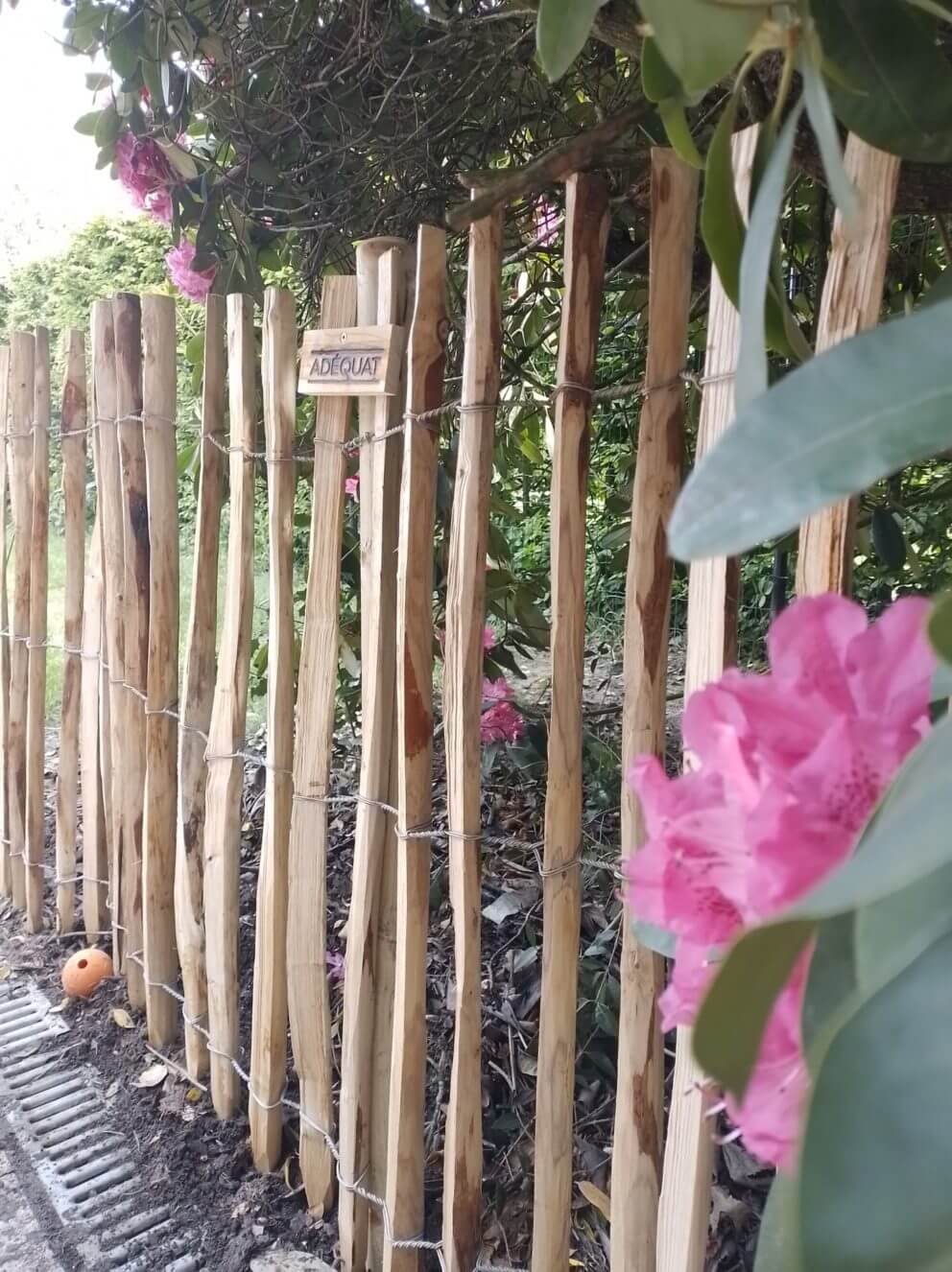 Frans schapenhek kastanje 100 cm hoog met een latafstand van 4 cm