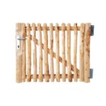 Luxe schapenhekpoort met slot kastanje enkel 80 cm hoog