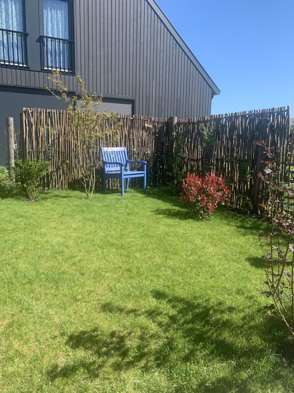 Omheining van hazelaarscherm Somme 2 150Bx150H (cm)