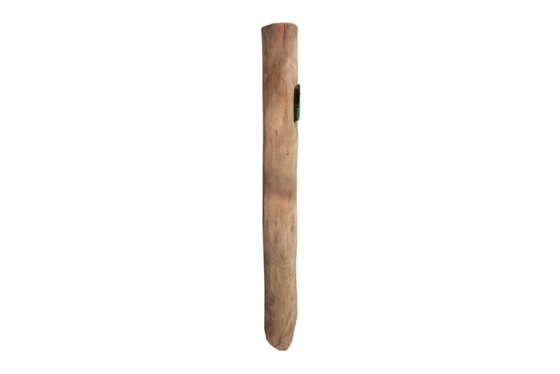 Buitenstopcontact op paal Billy robinia rond - dubbel stopcontact