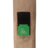 Buitenstopcontact op paal Billy robinia rond - dubbel stopcontact