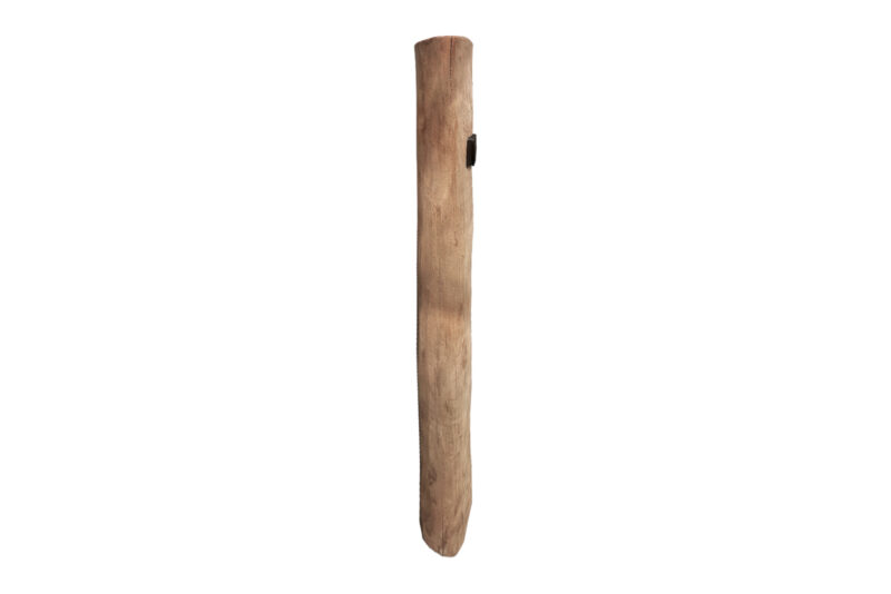Buitenstopcontact op paal Billy robinia rond - enkel stopcontact