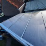 Overkaping van polycarbonaat platen en wilgentenen