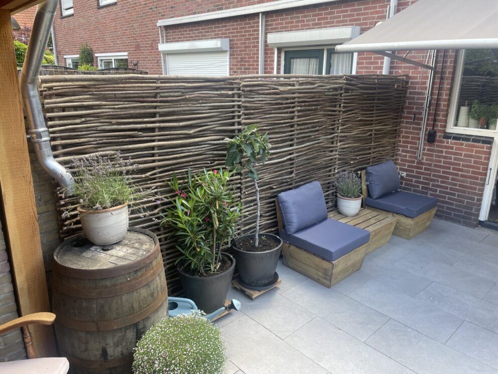 Hazelaar scherm Somme 1, 150 cm breed x 180 cm hoog