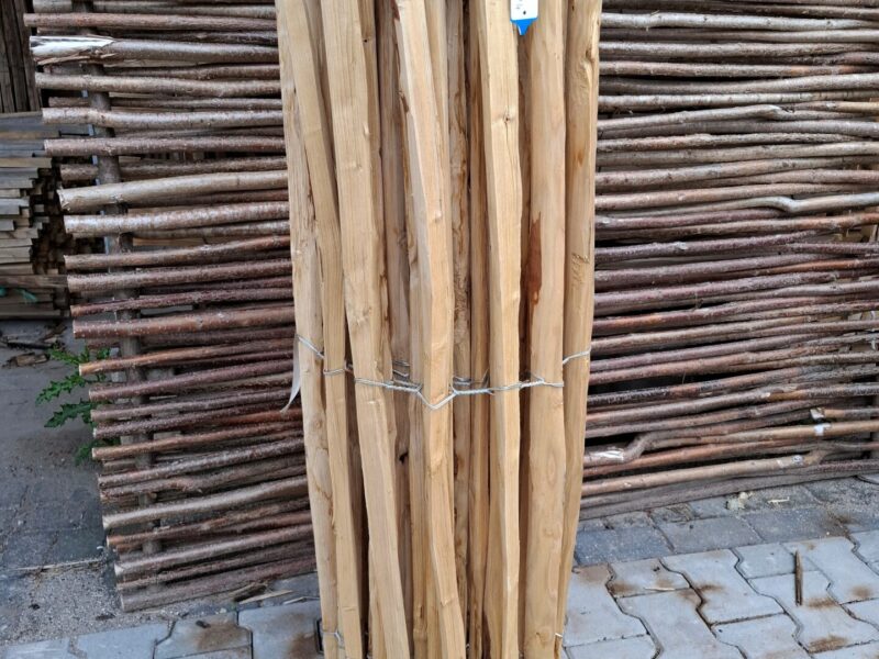 nr 112 schapenhek kastanje 120 cm hoog - latafstand 4 cm - reststuk 430 cm