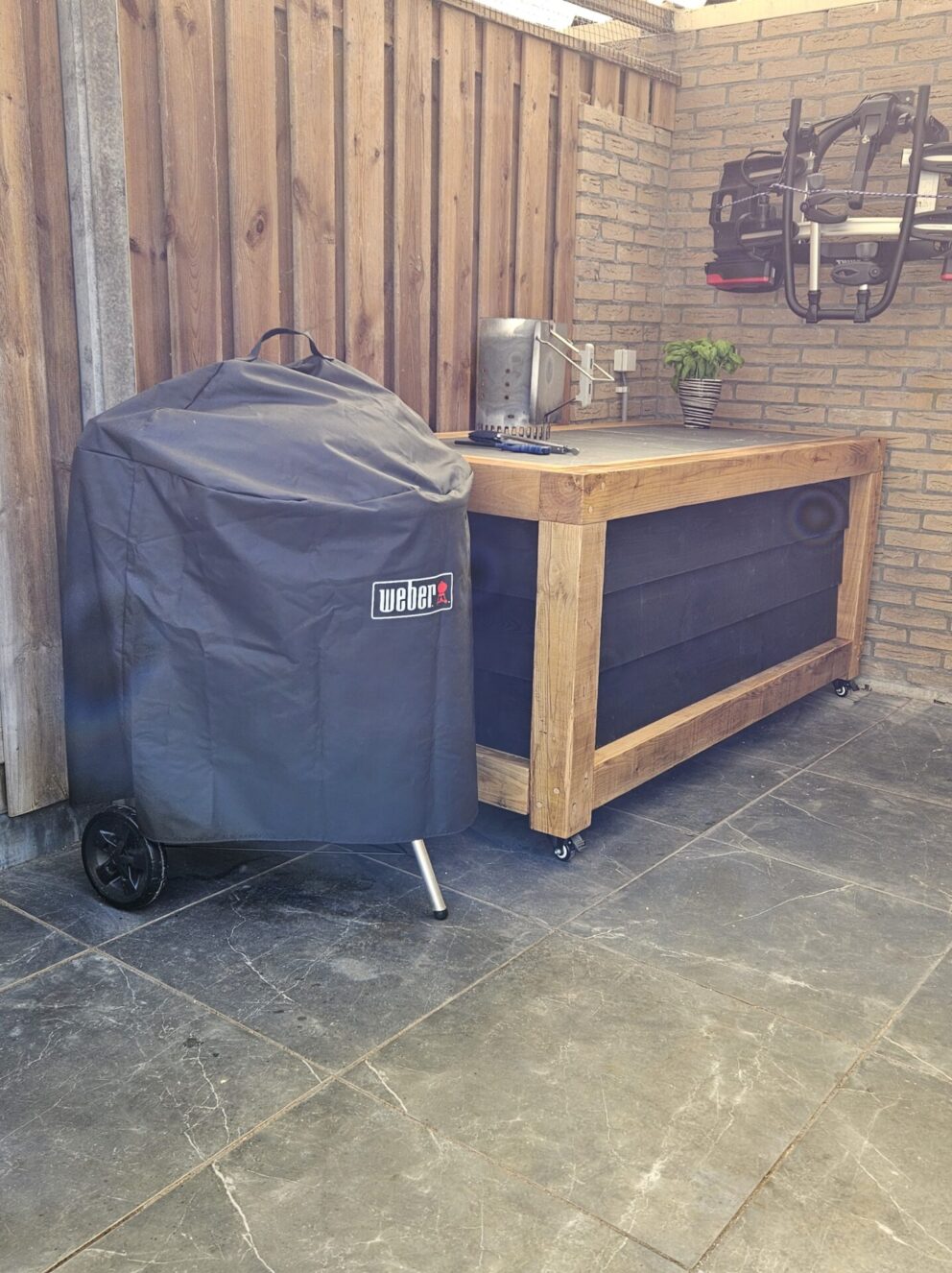 Kastanje balk gezaagd- 10 x 10 x 250 cm, werktafel/ombouw winterbanden