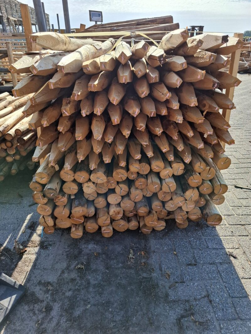 kastanje palen - 130 cm lang - diameter 7/9 cm - prijs per stuk