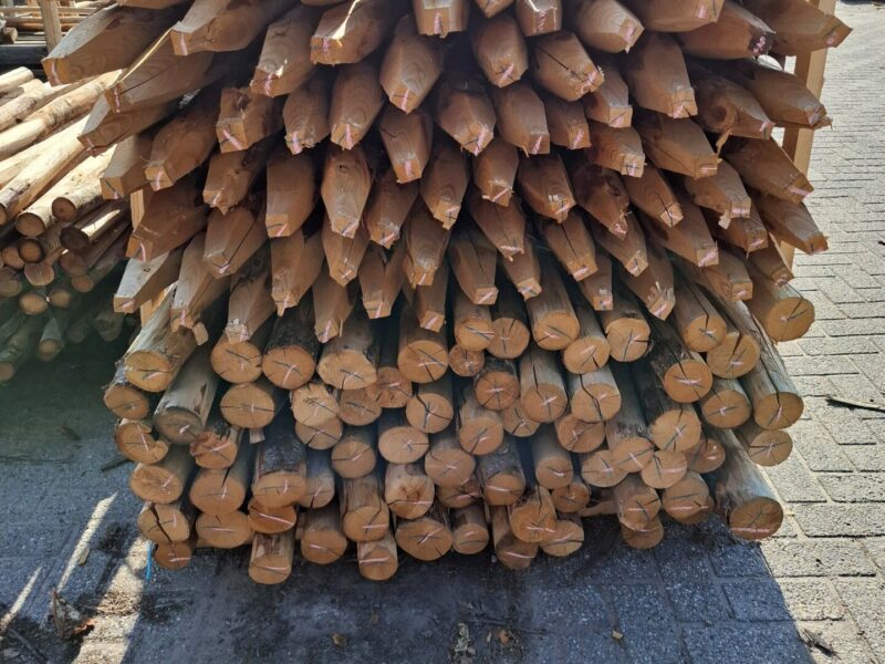 kastanje palen - 130 cm lang - diameter 7/9 cm - prijs per stuk