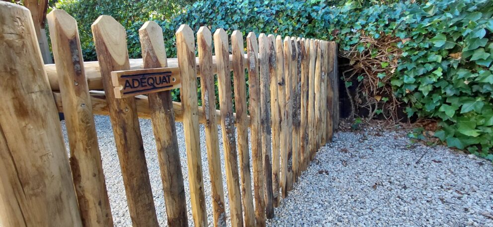 Schapenhek poort kastanje dubbel 180 cm breed x 80 cm hoog