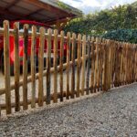 Schapenhek poort kastanje dubbel 180 cm breed x 80 cm hoog