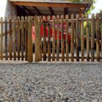 Schapenhek poort kastanje dubbel 180 cm breed x 80 cm hoog