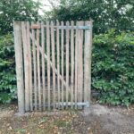 Schapenhek poort enkel 100 cm breed x 150 cm hoog, rechtsdraaiend