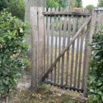 Schapenhek poort enkel 100 cm breed x 150 cm hoog, rechtsdraaiend
