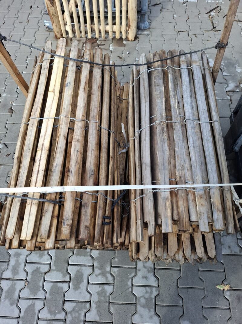 Schapenhekwerk kastanje - 100 cm hoog - latafstand 2 cm - 500 cm lang