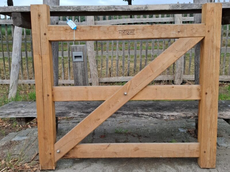 nr 41 boerenpoort rustiek kastanje120 br x 110 cm H (zonder hang- en sluitwerk)