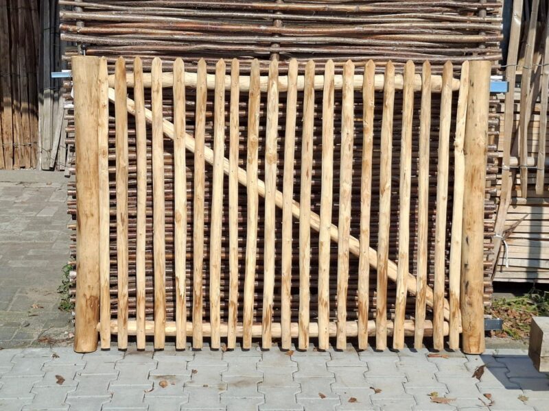 nr 8 schapenhekpoort kastanje 170 cm breed x 120 cm hoog - rechtsdraaiend