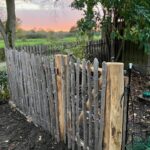 Raamwerkpoort kastanje enkel 80 cm breed x 120 cm hoog