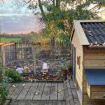 Raamwerkpoort kastanje enkel 80 cm breed x 120 cm hoog