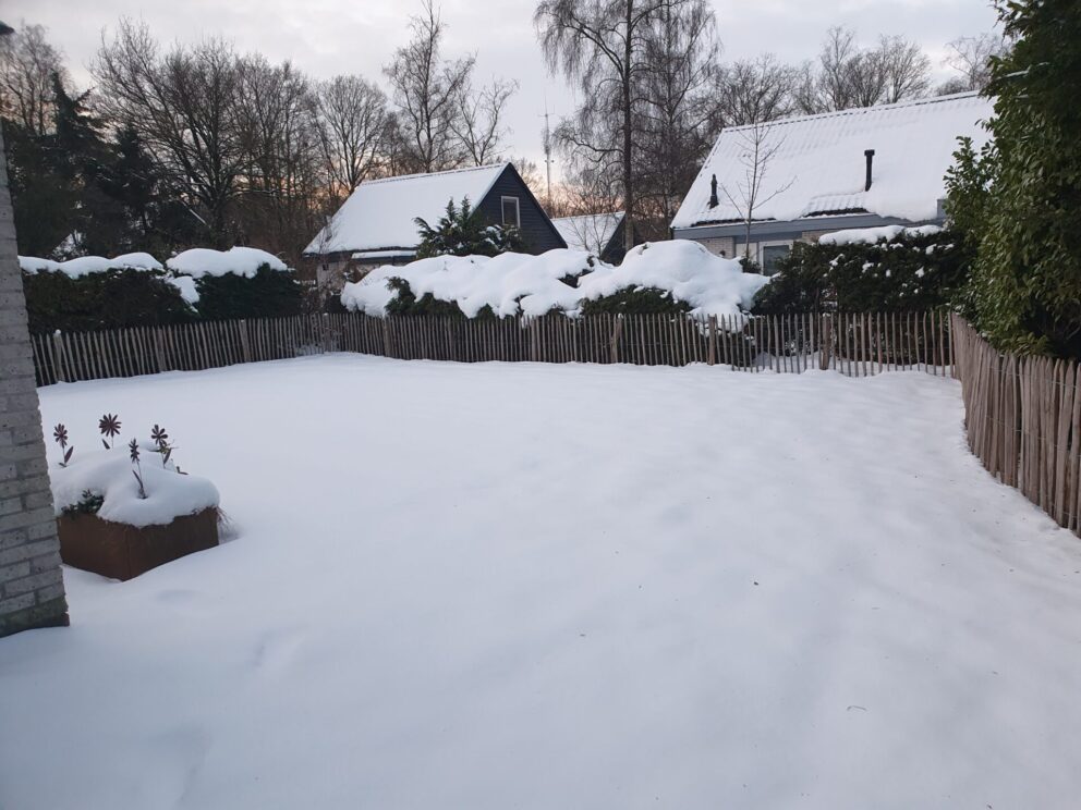 Vakantiehuisje in de sneeuw