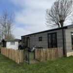 Robinia schapenhek 100 cm hoog, latafstand 4 cm, chalet