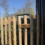 Robinia schapenhek 100 cm hoog, latafstand 4 cm, chalet