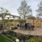 Vlechtscherm kastanje 100H x 180B, vlechtscherm kastanje 180H x 180B