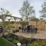 Vlechtscherm kastanje 100H x 180B, vlechtscherm kastanje 180H x 180B