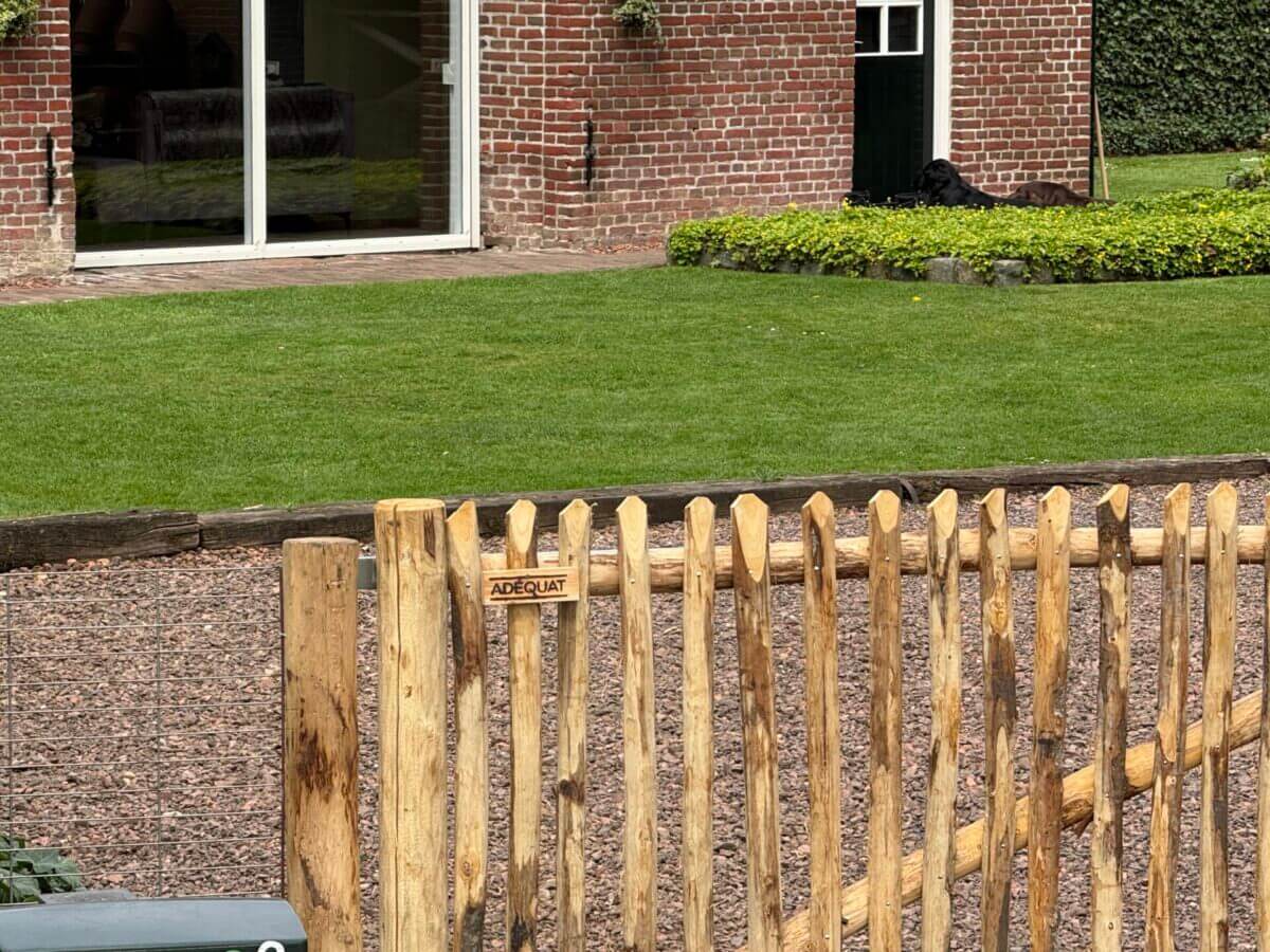 Schapenhek poort kastanje dubbel 180B x 100H (cm)