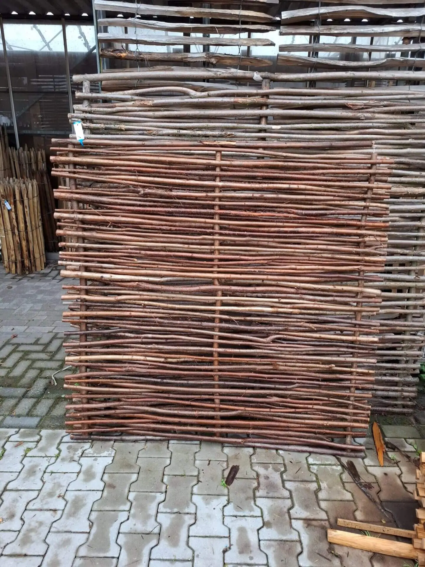 Nr 212 Vlechtscherm Somme 150 cm x 150 cm. 1 lat stuk