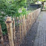 Frans schapenhek kastanje 100 hoog, latafstand 10 cm, 10m rol, moestuin