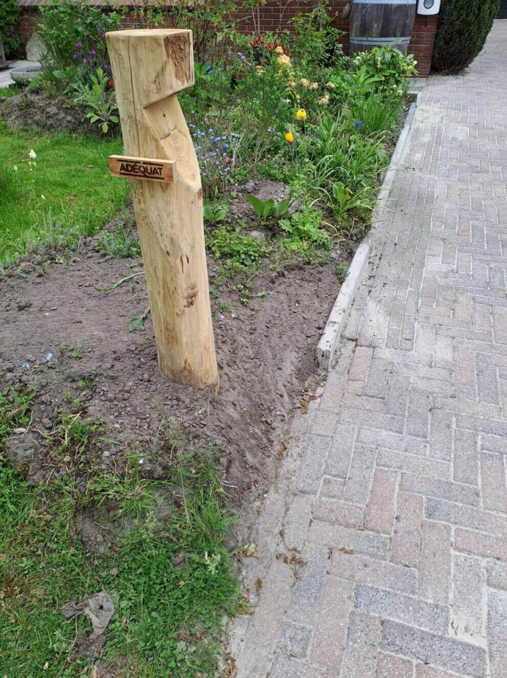 Padverlichting Billy kastanje rond, 230 volt