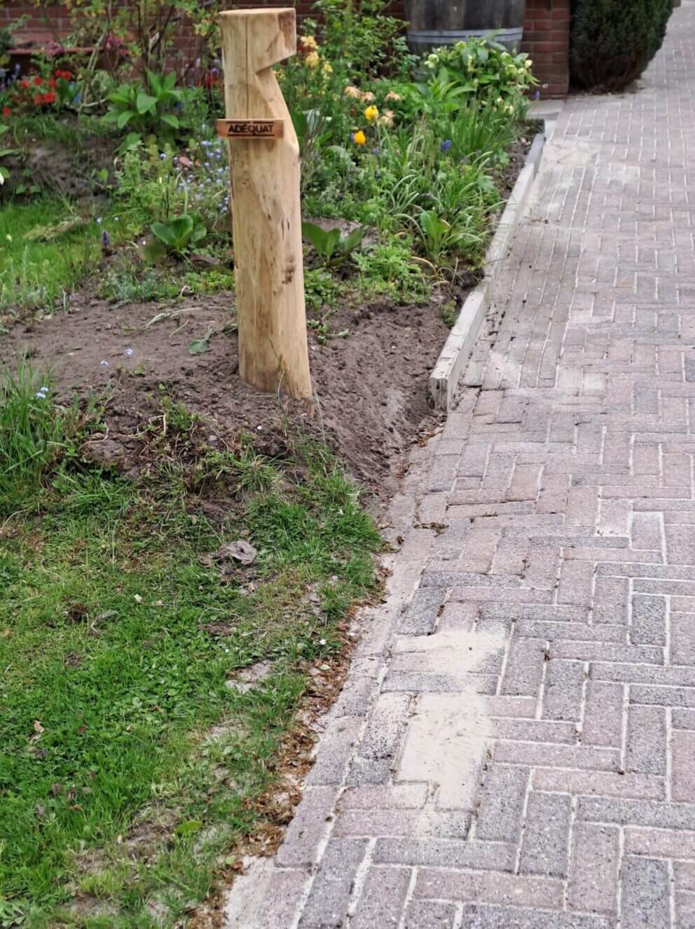 Padverlichting Billy kastanje rond, 230 volt
