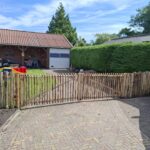 Schapenhek poort kastanje dubbel 200B x 100H (cm)