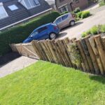 Schapenhek poort kastanje dubbel 200B x 100H (cm)