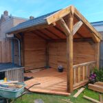 Kastanje plank mes en groef 2,5 x 11 x 250 cm, veranda